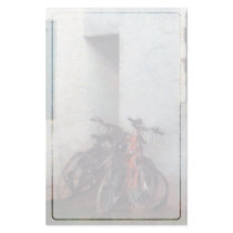 Bicycles in Yard Stationery Design
