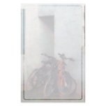 Bicycles in Yard Stationery Design