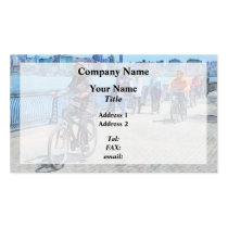 Bicycling Along Pier A Hoboken NJ business cards
