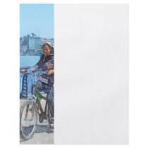 Bicycling Along Pier A Hoboken NJ flyers