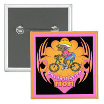 Bicycling Mom Buttons buttons