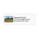 Bicycling on the Boardwalk, Atlantic City Vintage Return Address Label