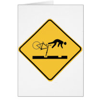 Bicycling on the Tracks - Road Sign cards