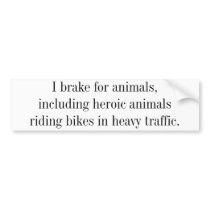 Bicycling support bumper stickers