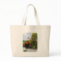 Bicyclist at Middle Bridge Woodstock VT bag
