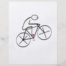 Bicyclist Birthday Full Color Flyer