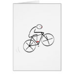 Bicyclist - Greeting Card - Tall