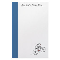 Bicyclist - Stationary Customized Stationery