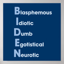 Biden Acronym Print