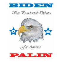 Biden Palin VP Debates Poster posters by GoTeamUSA Biden Palin VP Debates Poster posters