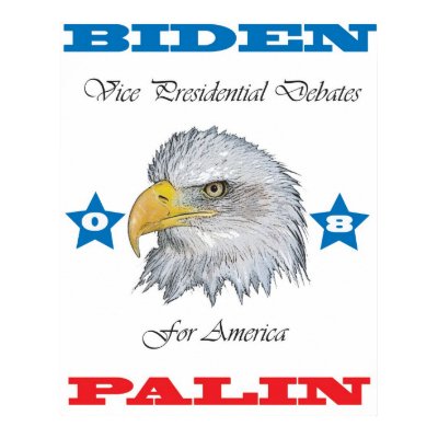 Biden Palin VP Debates Poster by GoTeamUSA
