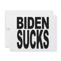 Biden Sucks invitations by MyShirtSucks Biden Sucks invitations