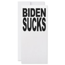 Biden Sucks rack cards by MyShirtSucks Biden Sucks rack cards