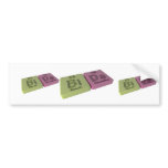 Bids as Bi Bismuth and Ds Darmstadtium Bumper Stickers