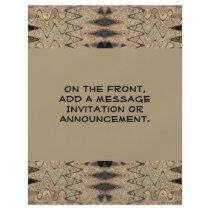 biege black pattern flyers by DonnaGraysonAbstract biege black pattern flyers