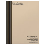 biege black striped business letterhead