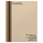 biege black striped business custom letterhead