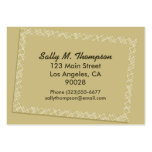 biege Border Frame Business Card Templates