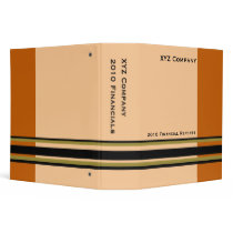 biege orange business binders