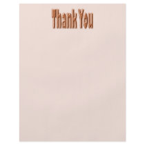 biege thank you flyers