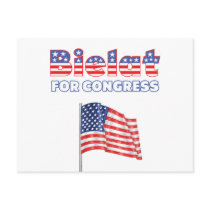 Bielat for Congress Patriotic American Flag Post Card
