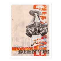 Bienvenidos postcard postcards