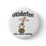 Bier Barrel Rolling Oktoberfest buttons