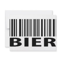 Bier code icon invitations