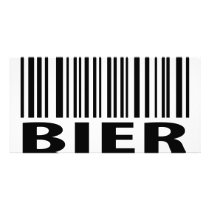 Bier code icon custom photo card