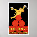 Biere De Charmes Vintage Drink Ad Art Poster