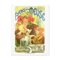 Bières de la Meuse, Alphonse Mucha Post Cards