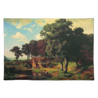 Bierstadt Albert, A Rustic Mill Place Mat