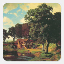 Bierstadt Albert, A Rustic Mill Sticker