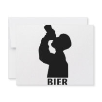 Biertrinker icon invitations