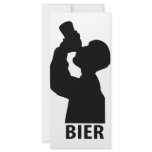 Biertrinker icon personalized rack card