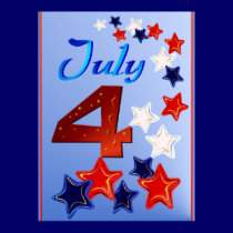 Big 4th of July Poster posters