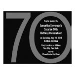 Big 7-0 Birthday Party Invitations invitations