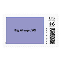 Big Al says, YO! Postage Stamp