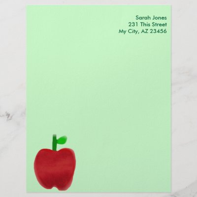 apple inc letterhead