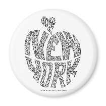 BIG APPLE - NEW YORK by NICHOLAS Refrigerator Magnets