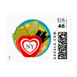 Big Apple - Postage Stamp Design
