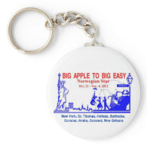 Big Apple To Big Easy Key Chains