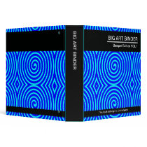 Big Art Binder 08 (1.5in) - Blue and Cyan