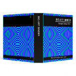 Big Art Binder 08 (1.5in) - Blue and Cyan