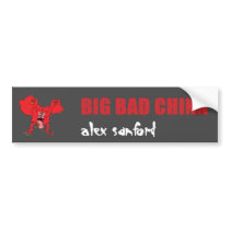 "Big Bad China" bumper sticker