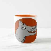 BIG BAD WOLF cartoon storybook red riding hood Coffee Mug