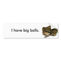 Big balls bumper sticker bumper stickers by journeyoftheanimals Big balls bumper sticker bumper stickers