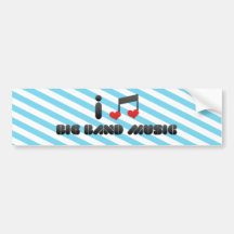 Big Band Music Bumper Sticker