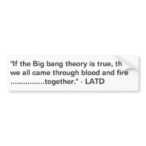 Big Bang........Do The Math Bumper Sticker
