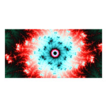 Big Bang - fractal explosion Custom Photo Card